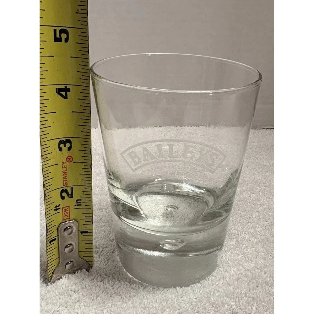 Baileys Irish Cream Glass Heavy Bubble Base Rocks Tumbler Barware Whiskey 4 1/2